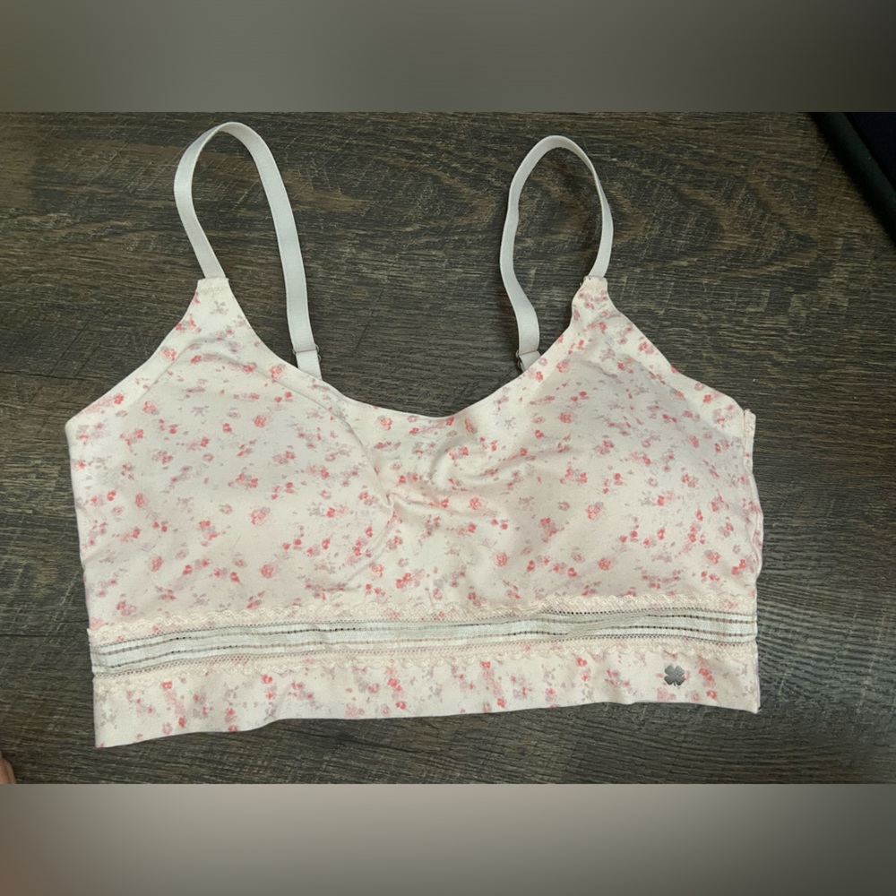 Lucky brand floral sports bra size medium